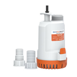 Draagbare Dompelpomp / bilgepomp, 12v, 126 L/min