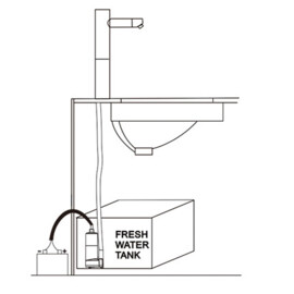 Dompelpomp (onderwaterpomp), 12V, 12.0 L/min