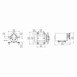 Tandwielpomp/oliepomp, 12V, 12.0 L/min