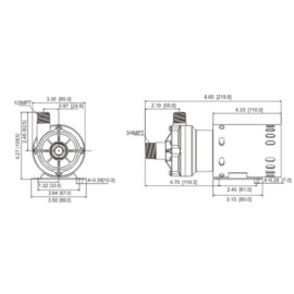 Bierpomp, 230V, 29.5 L/min, 4 meter opvoerhoogte