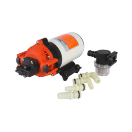 Heavy Duty hogedruk Membraanpomp, 12V, 7.0 L/min, uitschakeldruk 5.5 bar