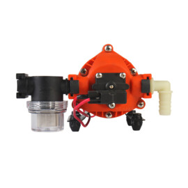 Heavy Duty hogedruk Membraanpomp, 12V, 7.0 L/min, uitschakeldruk 5.5 bar