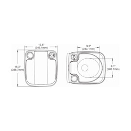 Draagbaar toilet 18L, Spoelwatertank: 10 liter, Afvaltank: 18L