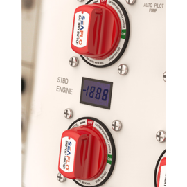 Accu Keuzeschakelaar, max continue belasting 300A, max. startvermogen: (30 sec) 900A, max 48V